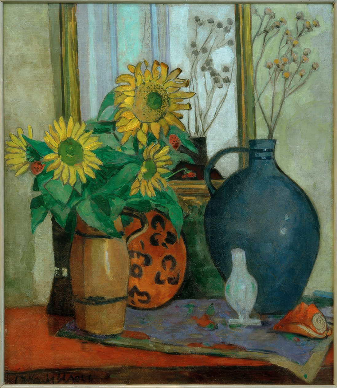 Auringonkukat Matisse-kulholla tekijältä Oskar Moll
