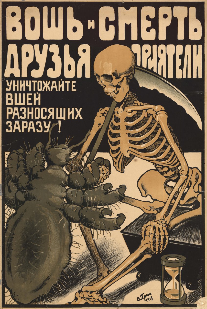 Täi ja kuolema ovat kavereita, 1919. tekijältä Oskar Petrovich Gruen