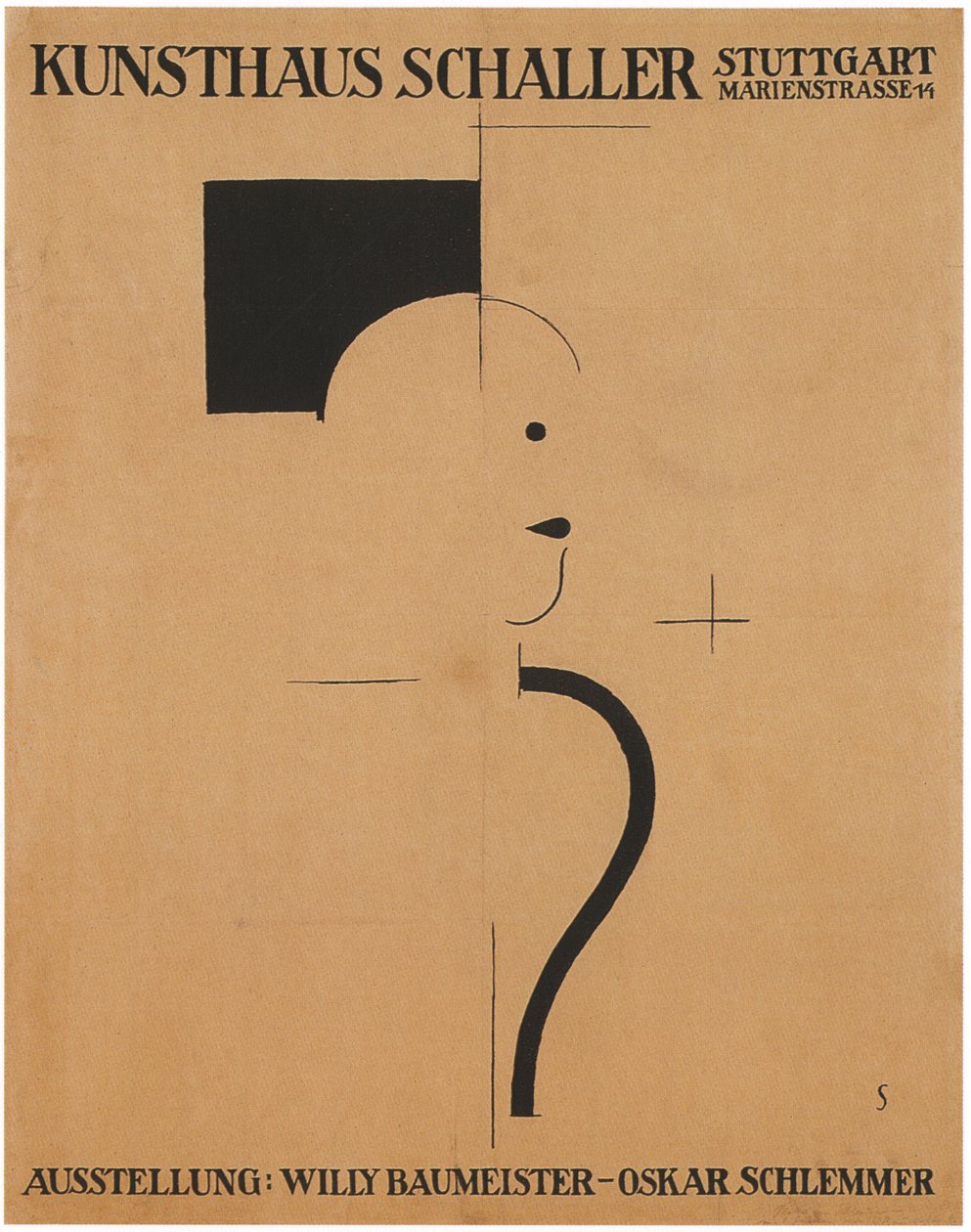 Taidenäyttely: Willy Baumeister - Oskar Schlemmer, 1918 tekijältä Oskar Schlemmer