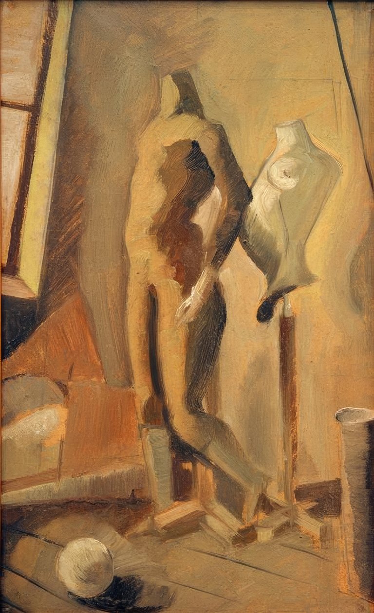 Atelierszene tekijältä Oskar Schlemmer