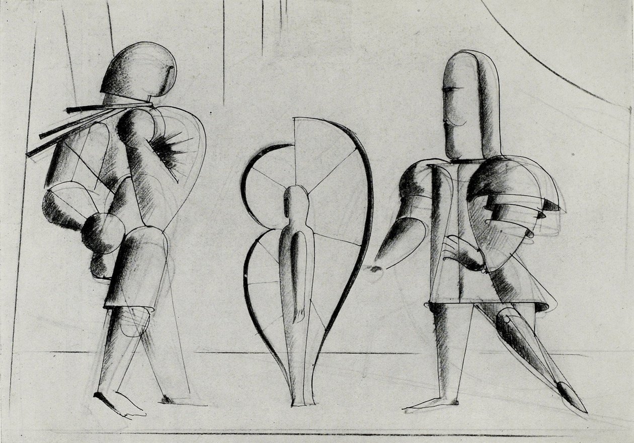 Bauhausin näyttämöltä Bauhausin näyttämö, 1925. tekijältä Oskar Schlemmer