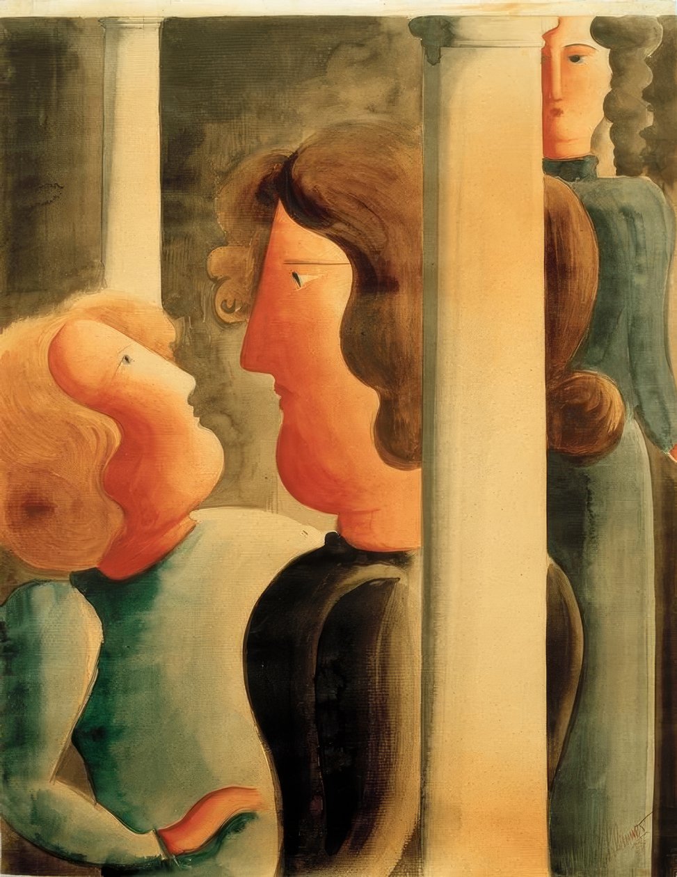 Pilarien välissä tekijältä Oskar Schlemmer