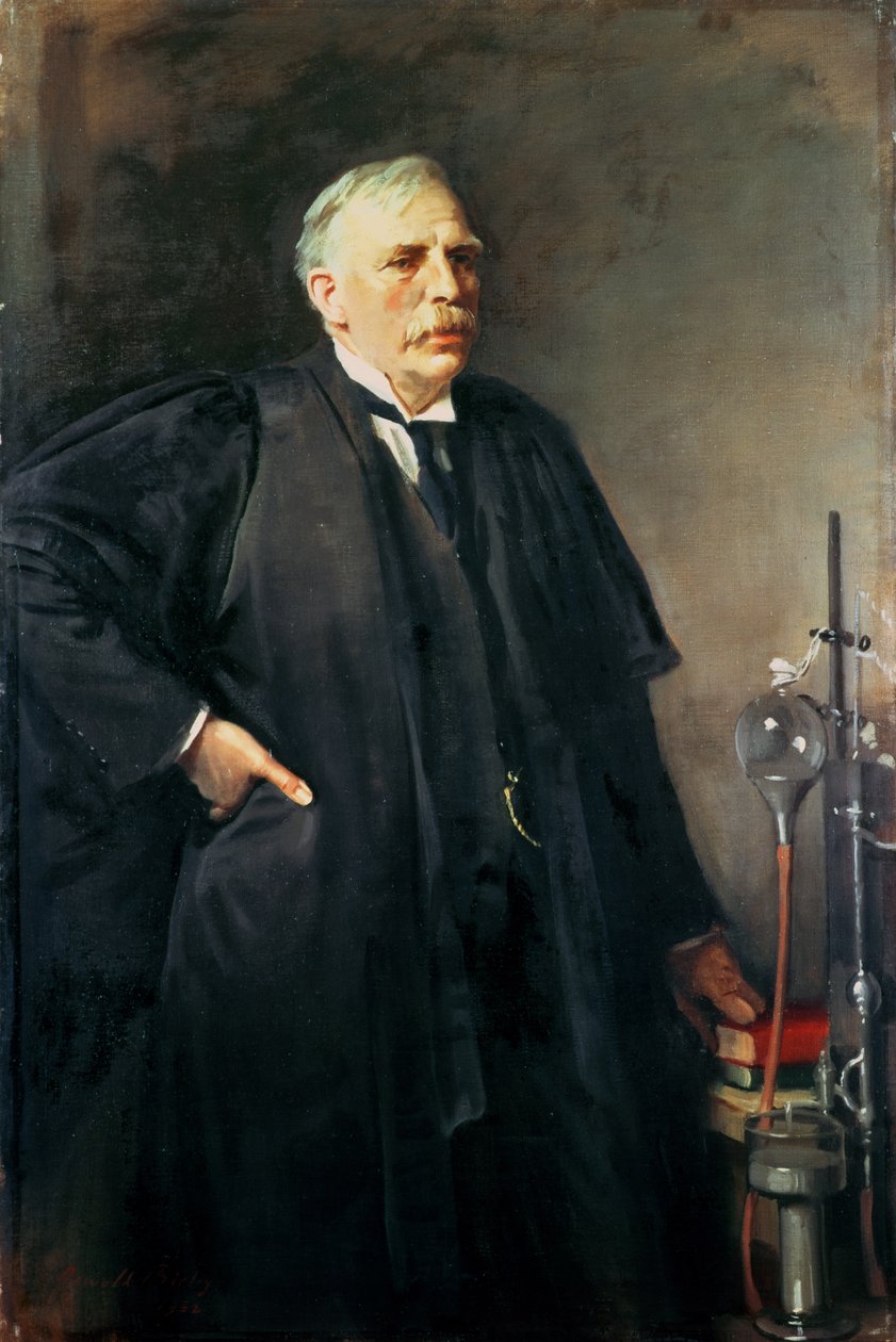 Ernest Rutherfordin (1871-1937) muotokuva 1932 (öljy kankaalle) tekijältä Oswald Hornby Joseph Birley