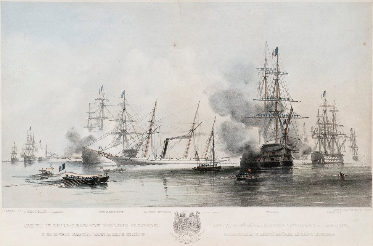 Kenraali Baraguay DHilliersin saapuminen Grengamiin, 1854 tekijältä Oswald Walters Brierly