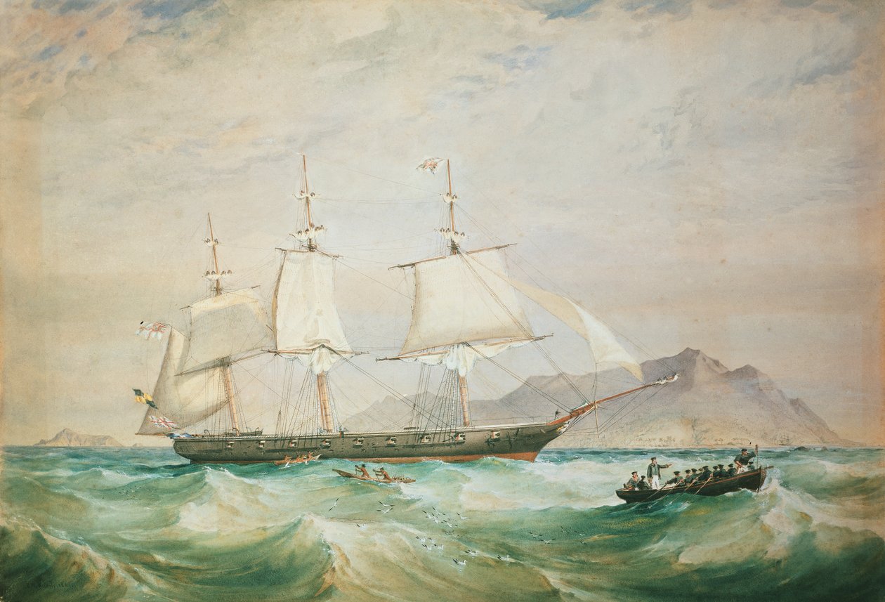 H.M.S. Hornet, 1861 tekijältä Oswald Walters Brierly