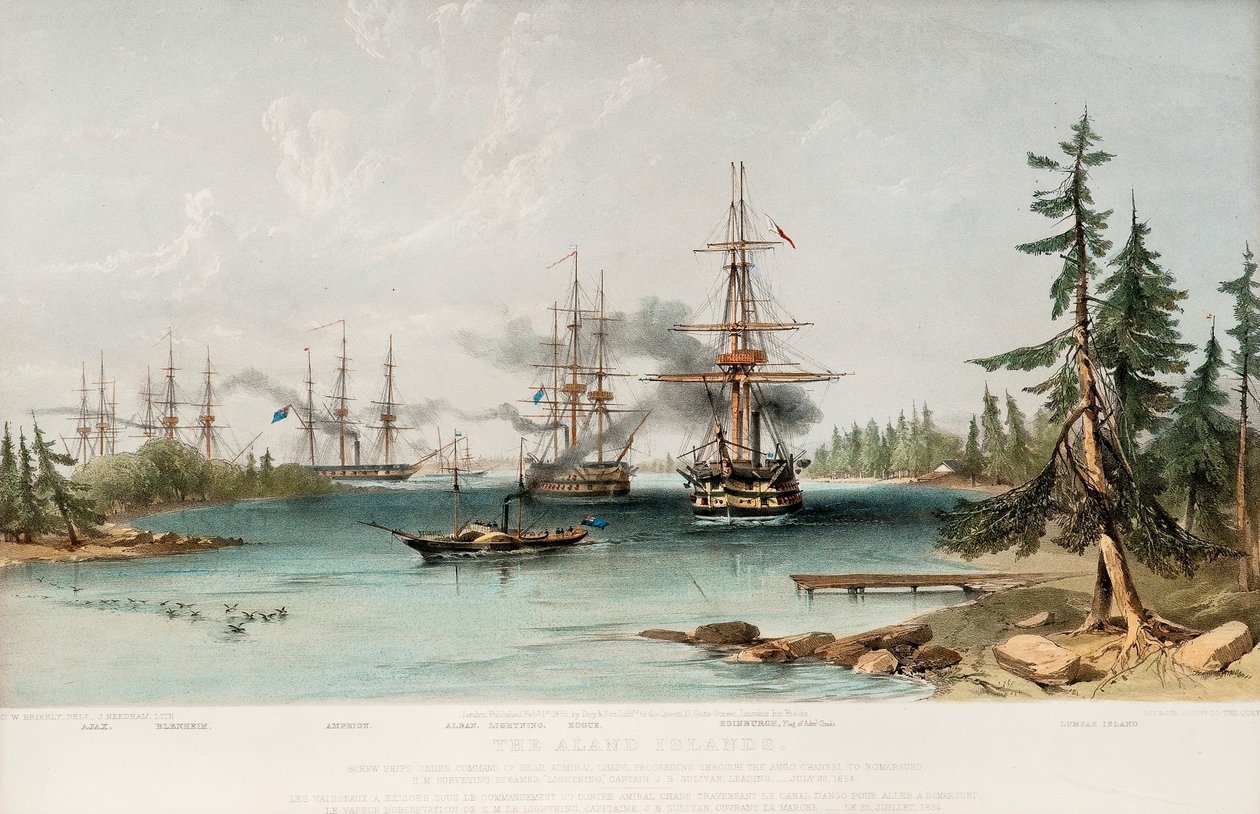Ahvenansaaret 22. heinäkuuta 1854 1855 tekijältä Oswald Walters Brierly
