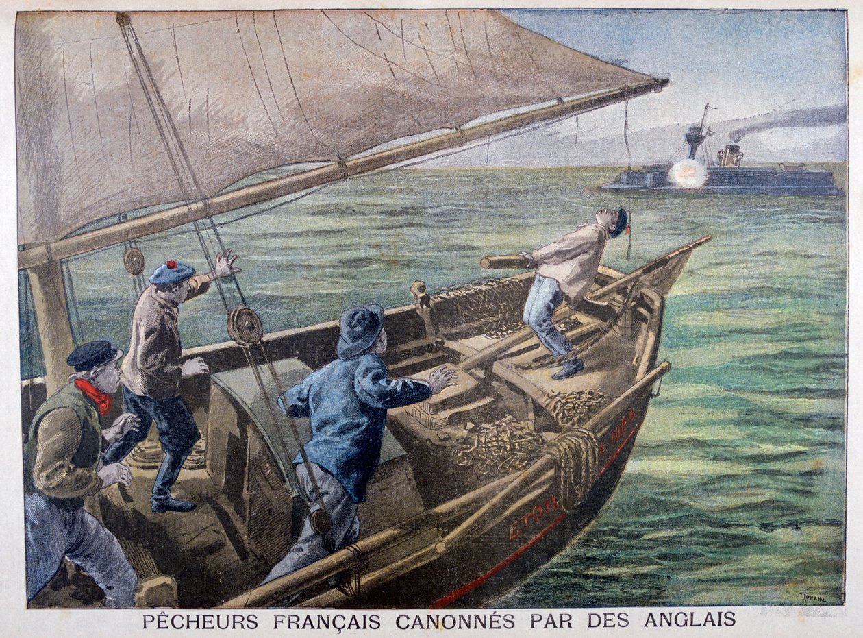Brittien ampumat ranskalaiset kalastajat, 1899 tekijältä Oswaldo Tofani