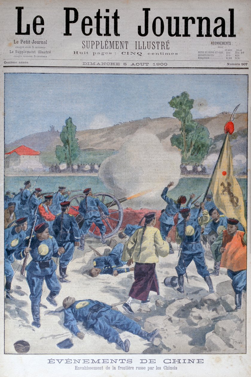 Kiinan hyökkäys Venäjän rajalle 1900 tekijältä Oswaldo Tofani