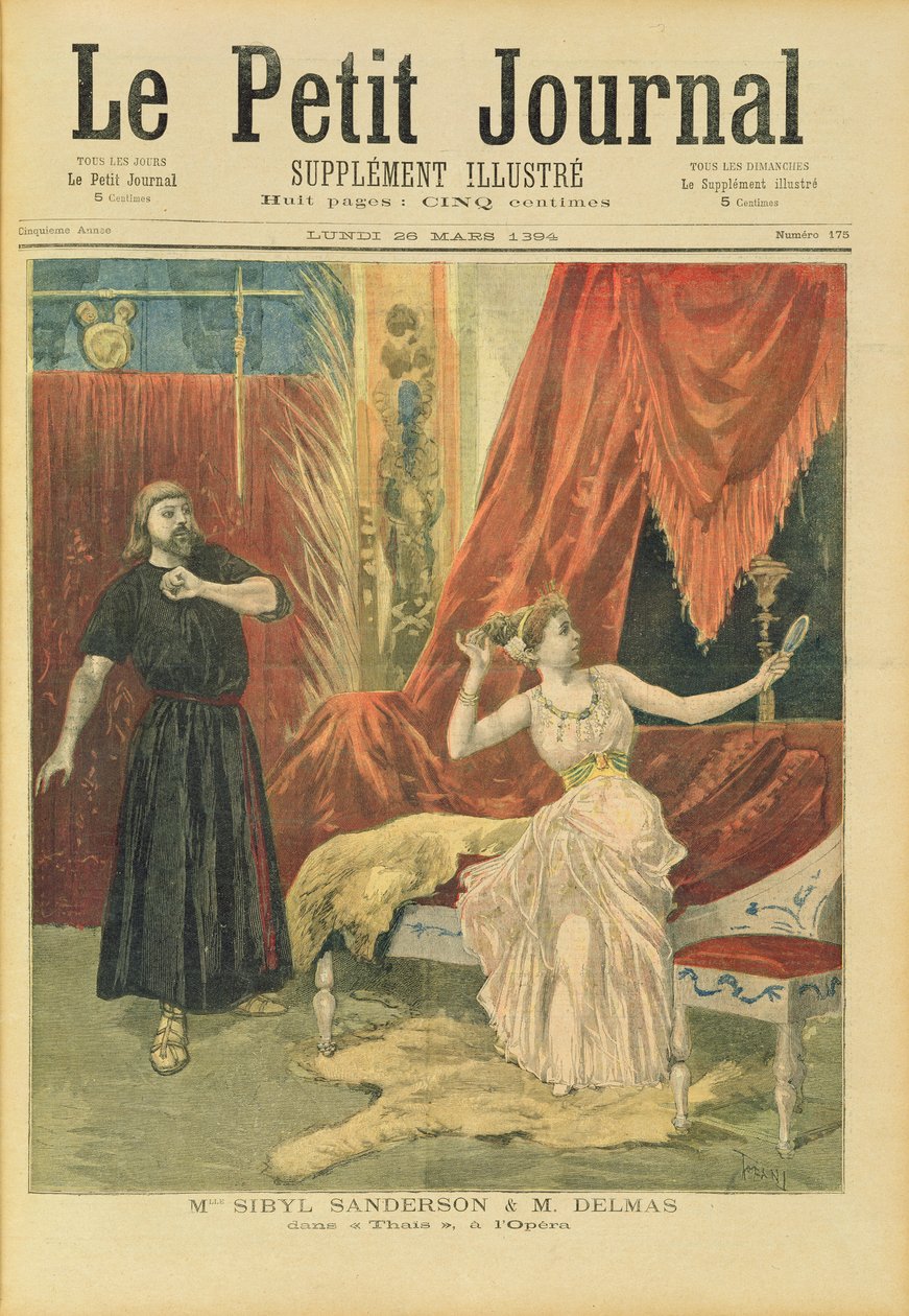 Mademoiselle Sibyl Sanderson (1865-1903) ja Monsieur Jean Francois Delmas (1861-1933) Jules Massenet