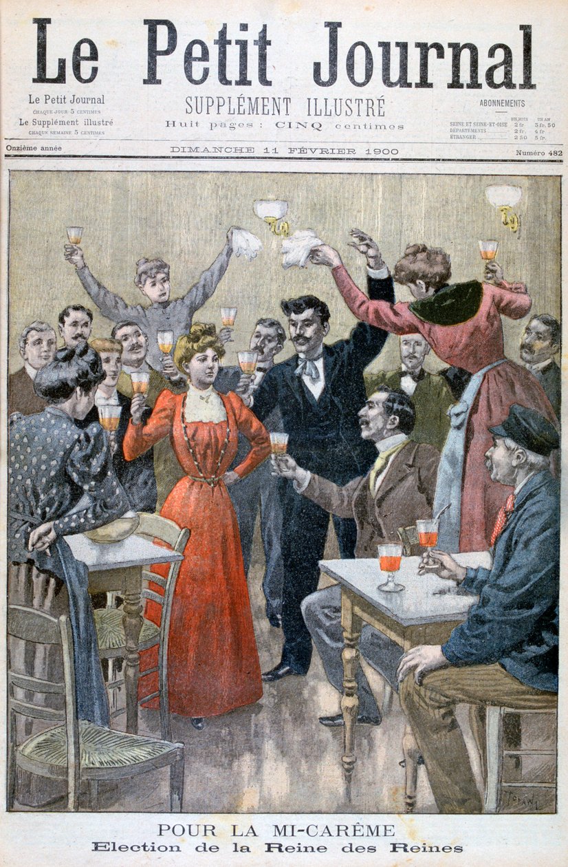 Paaston puoliväli, kuningattareiden kuningattaren valinta, 1900 tekijältä Oswaldo Tofani