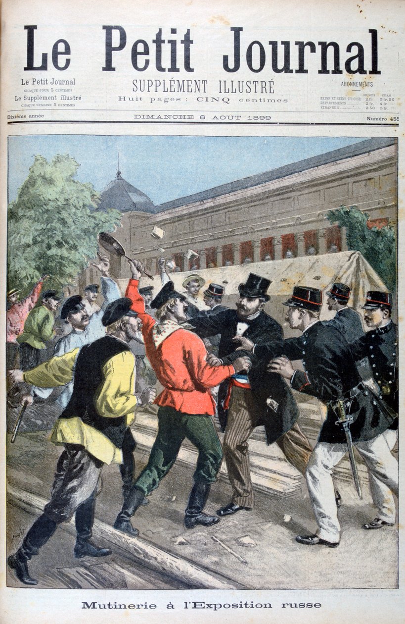 Kapina Venäjän paviljongissa Exposition Universelle -näyttelyä varten, 1900, 1899 tekijältä Oswaldo Tofani
