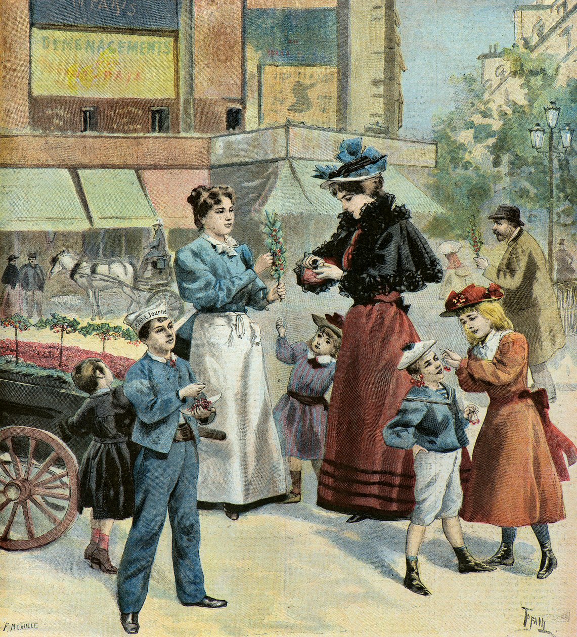 Pariisi keväällä 1895 (kuvitus) tekijältä Oswaldo Tofani