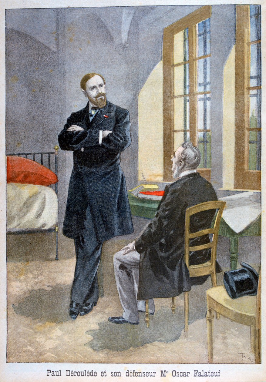 Paul Déroulède ja hänen puolustajansa Oscar Falateuf, 1899. tekijältä Oswaldo Tofani