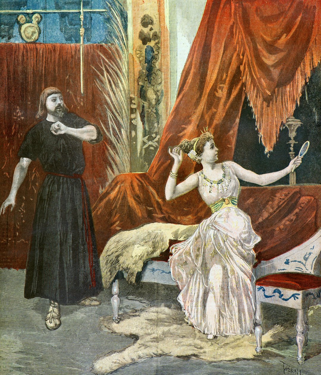 Sibyl Sanderson ja Francisque Delmas tekijältä Oswaldo Tofani