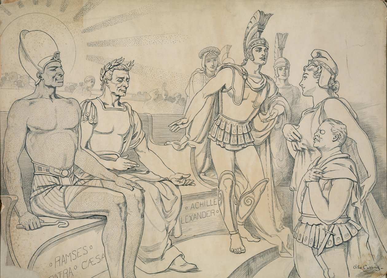 Pallas Columbia pyytää hänelle paikkaa historiassa, 1907 tekijältä Otho Cushing