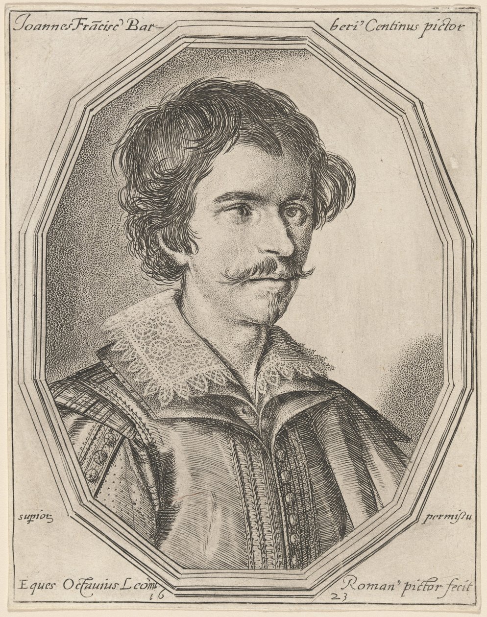 Giovanni Francesco Barbieri, nimeltään Guercino tekijältä Ottavio Leoni
