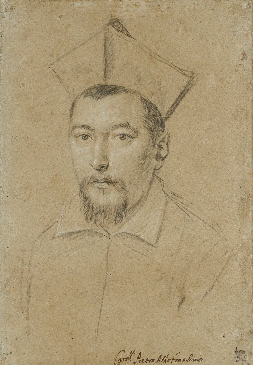 Kardinaali Pietro Aldobrandinin muotokuva, 1600-luvun alku tekijältä Ottavio Mario Leoni