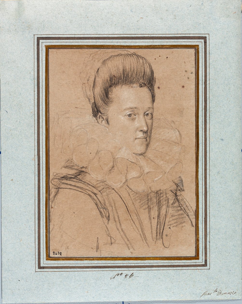 Eleonore de Mediciksen (Eleonora de Medici) muotokuva (1567-1611) Mantovan herttua Vincenti I Gonzague