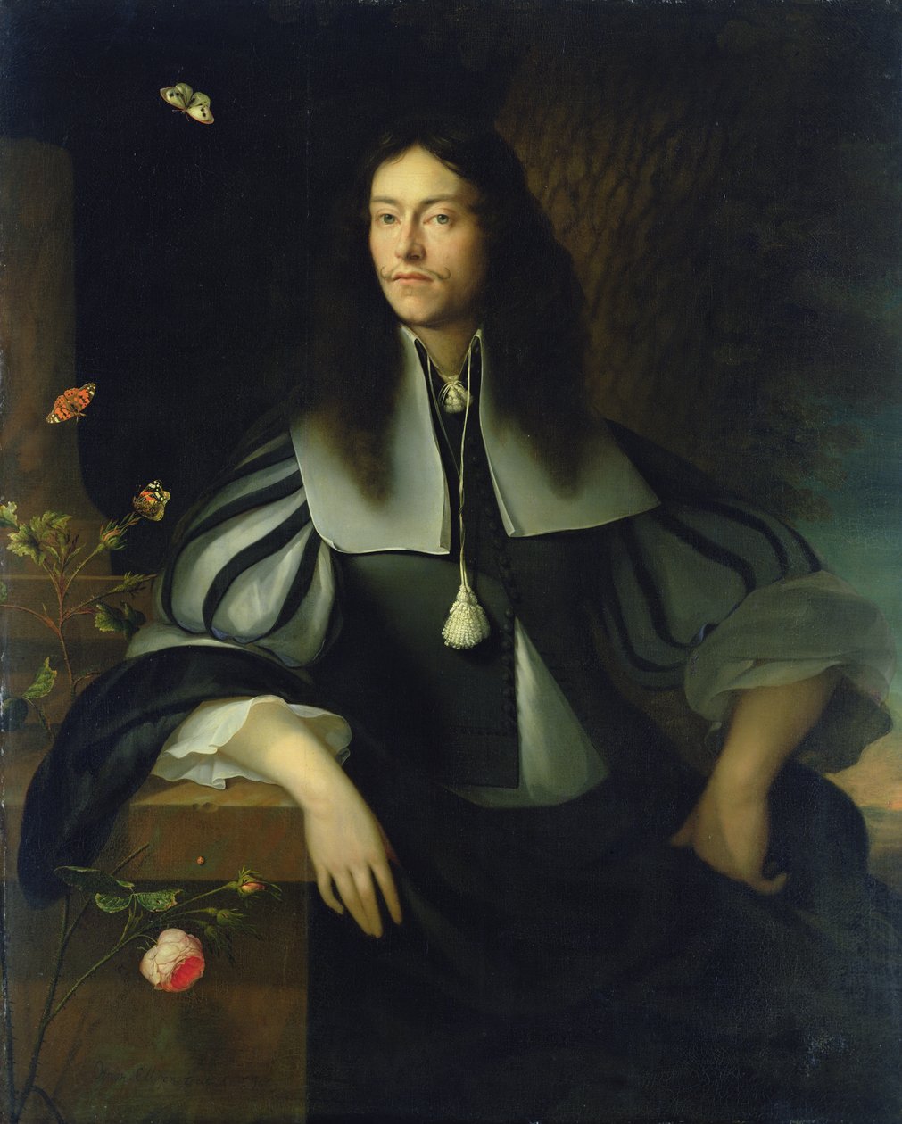 Tuntemattoman herrasmiehen muotokuva, 1663 tekijältä Ottmar the Elder Elliger