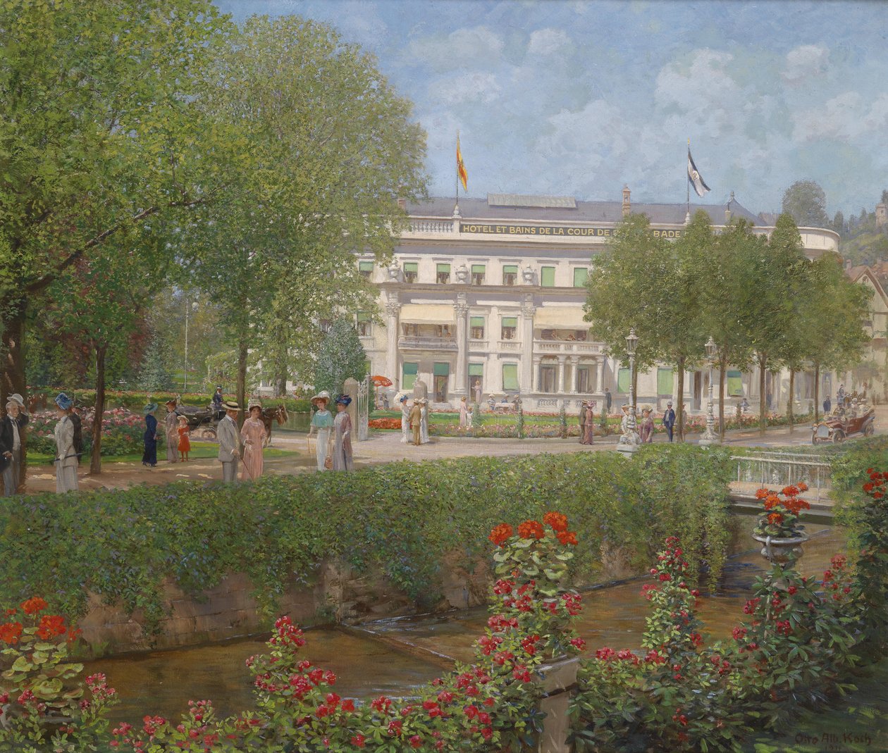 Blick auf das Kurhotel Baden-Badenissa tekijältä Otto Albert Koch