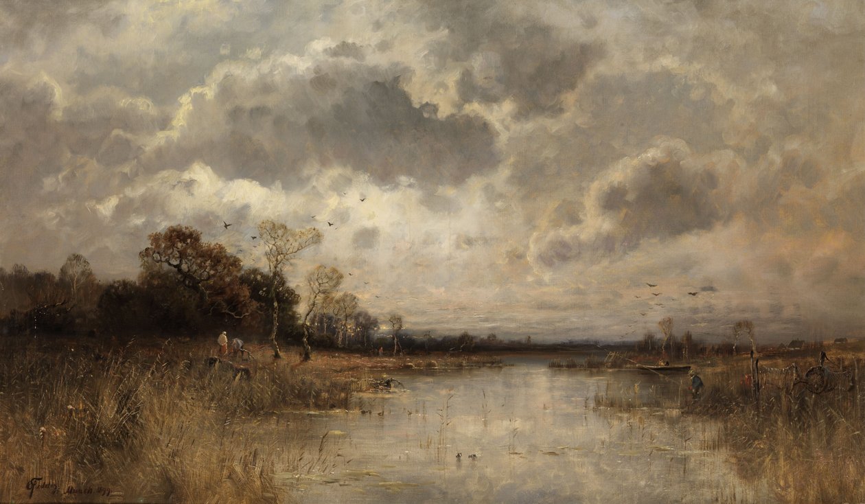 Weite Moorlandschaft tekijältä Otto Fedder
