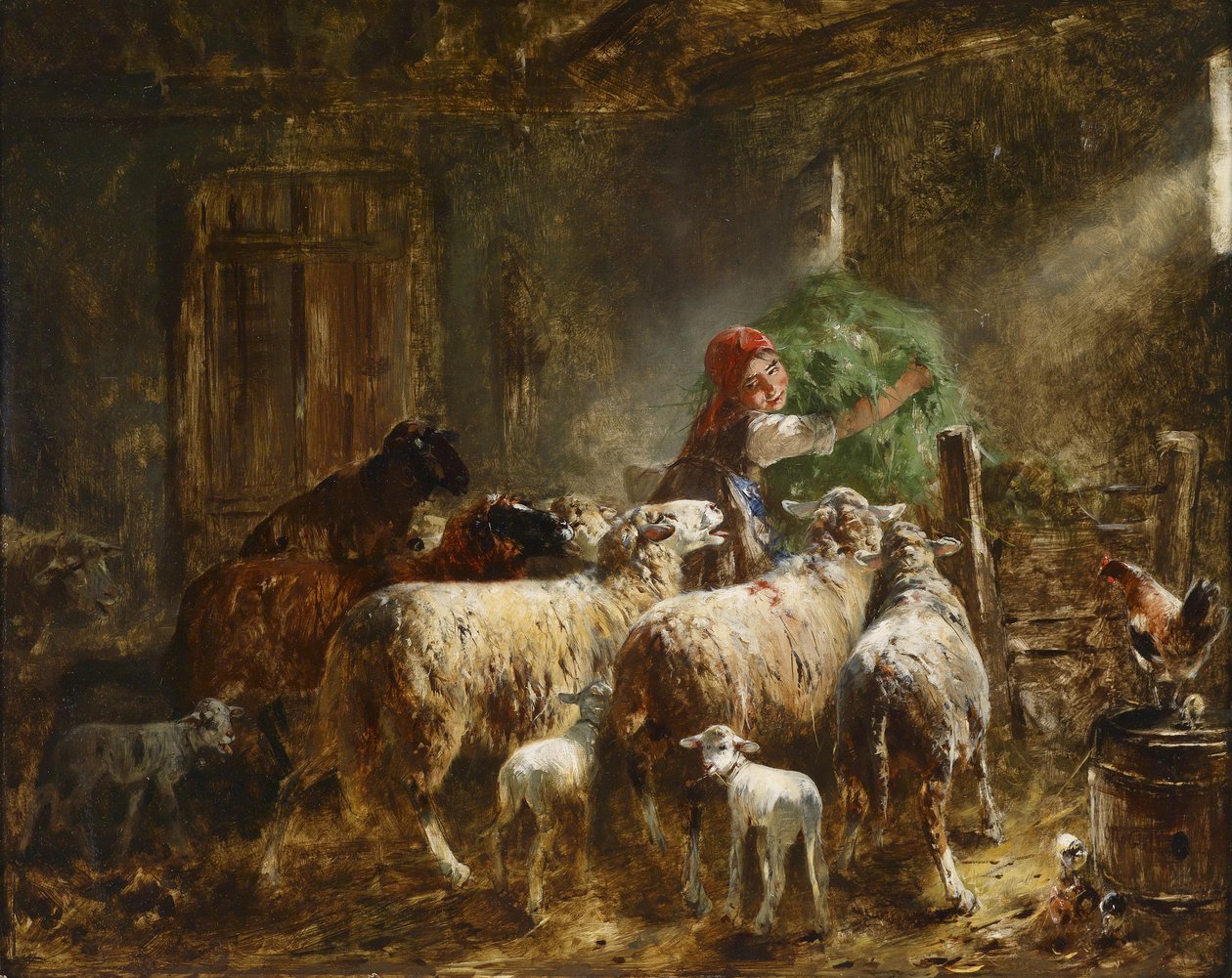 Fütterung der Schafe tekijältä Friedrich Otto Gebler