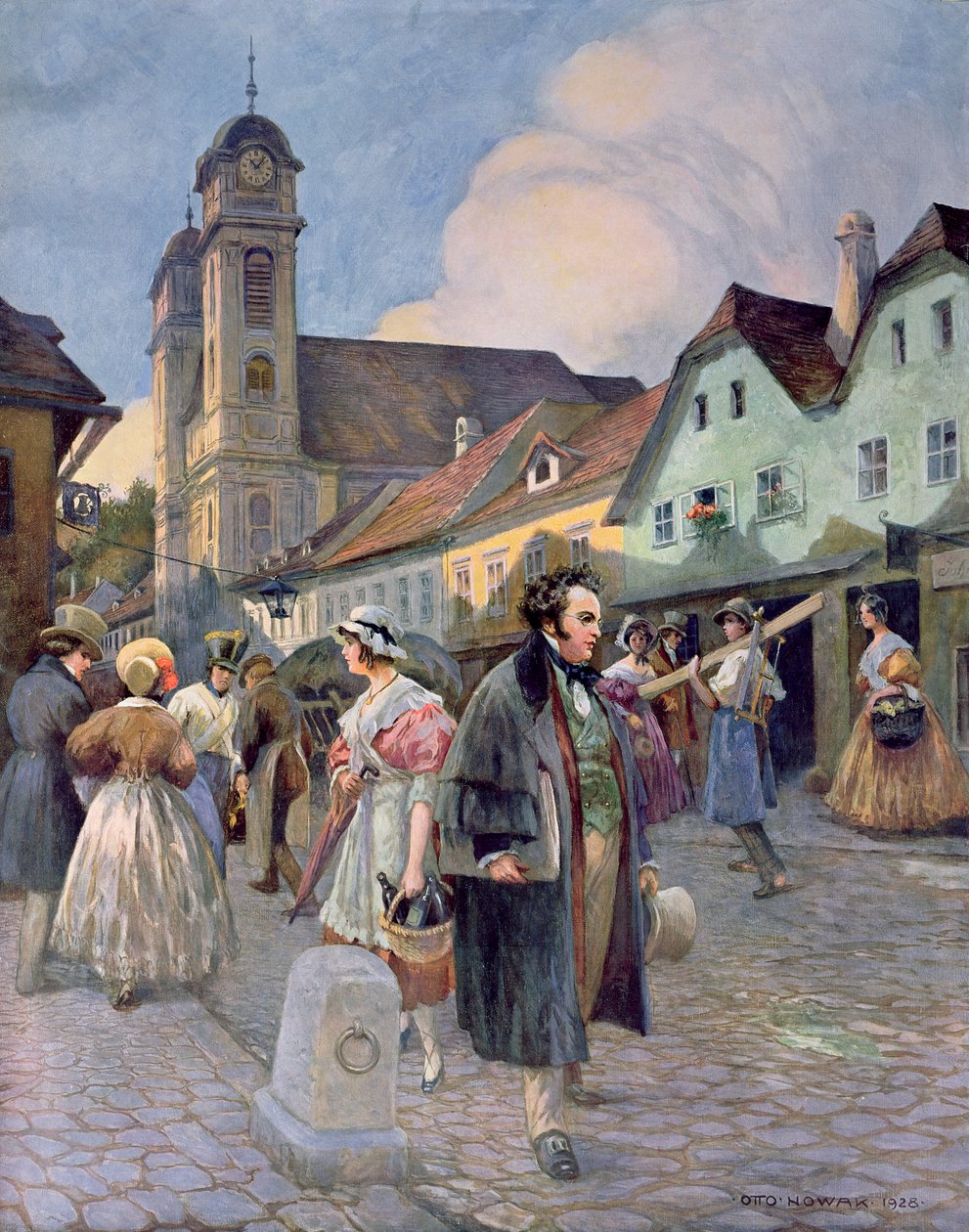 Franz Peter Schubert (1797-1828) Liechtenthalissa, 1928 tekijältä Otto Robert Nowak