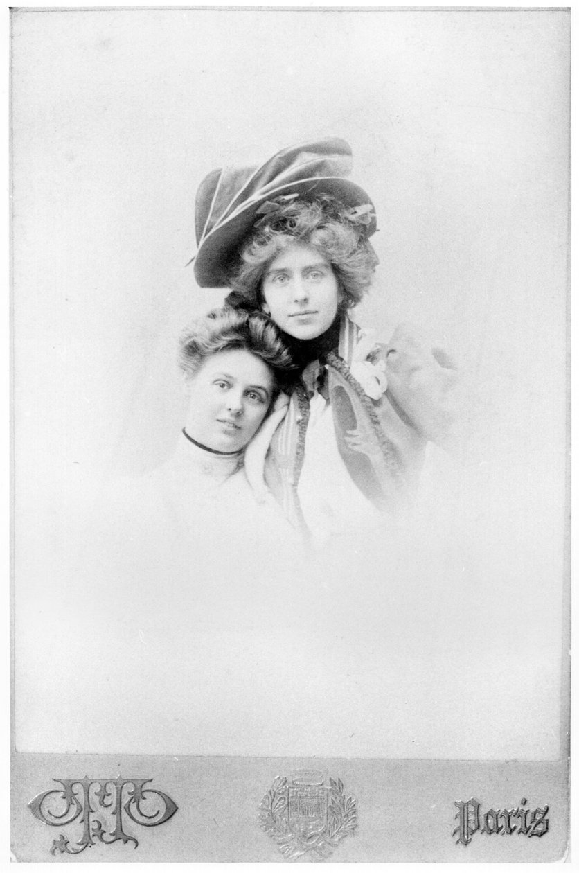 Nathalie Clifford Barney (1876-1972) ja Renee Vivien (1877-1909) 1800-luvun lopulla tekijältä Otto Studio