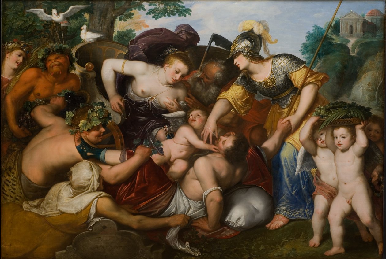 Nuoruuden kiusausten vertauskuvaus, 1648 tekijältä Otto van Veen