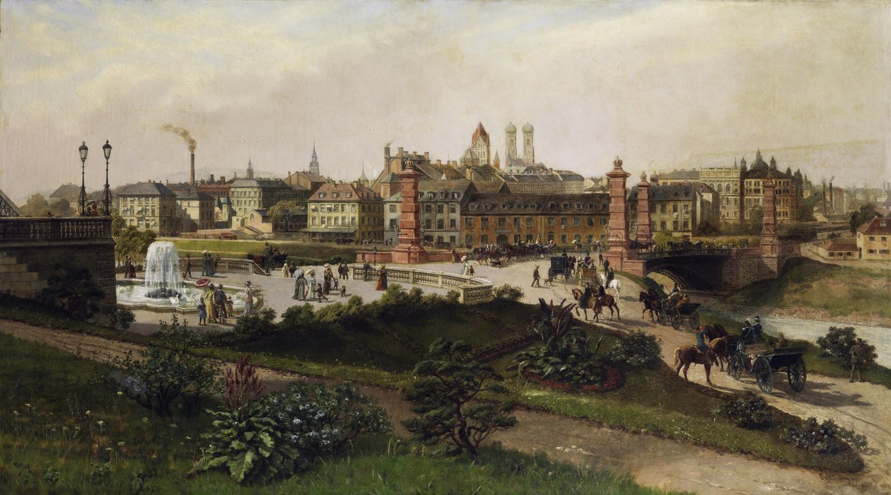 Blick über München tekijältä Otto von Ruppert