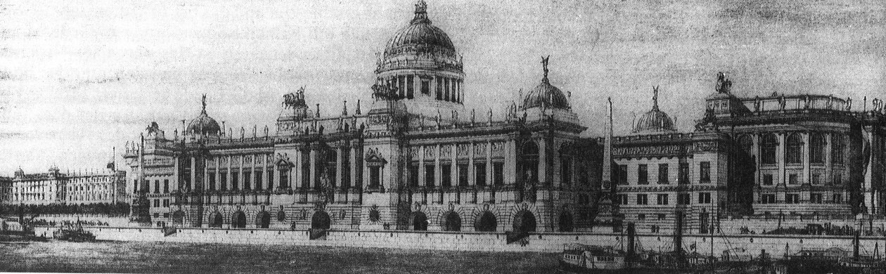 Ei voitettu kilpailu Budapestin parlamenttitalosta (1883) tekijältä Otto wagner and partners