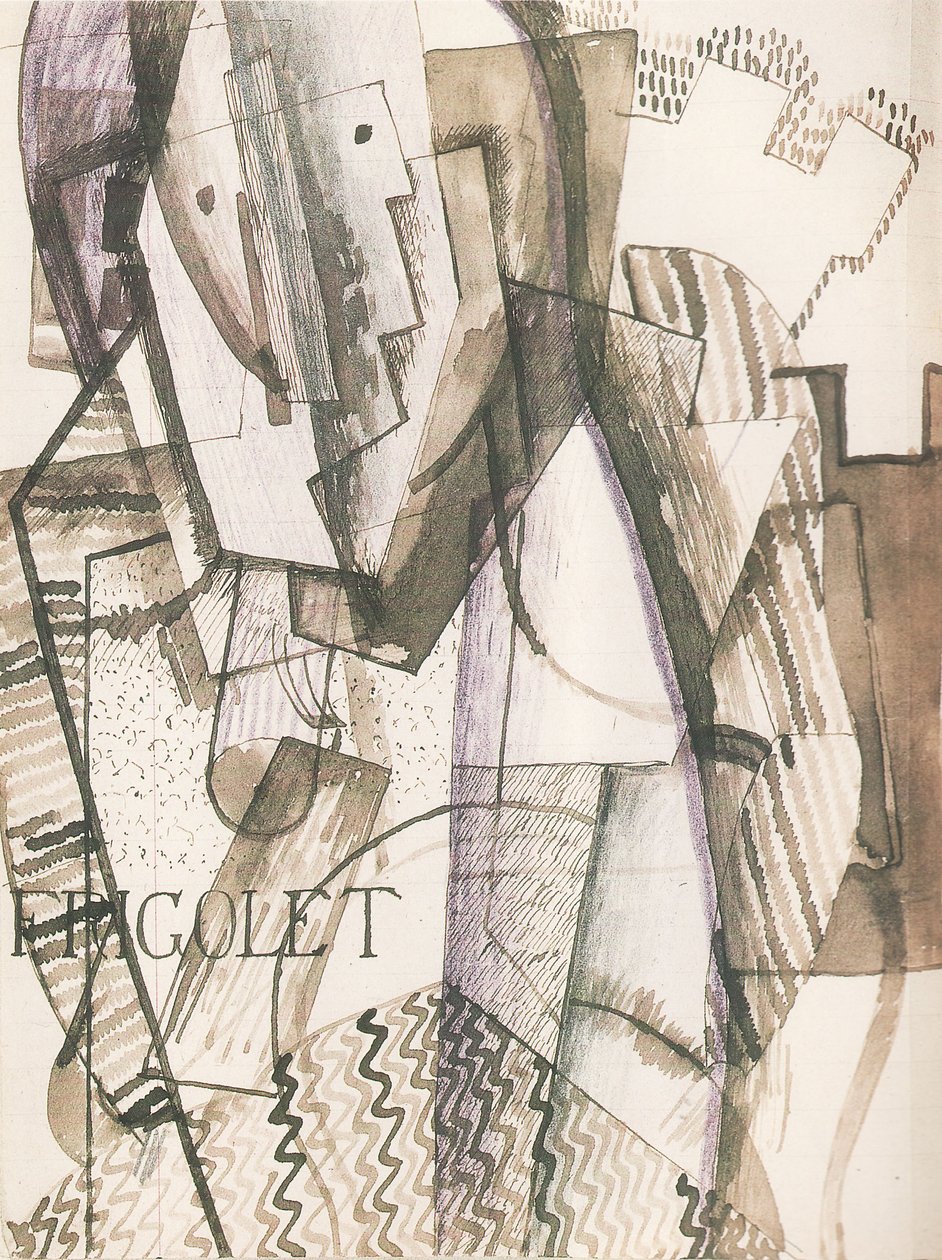 Figuuri seinien edessä, 1916 tekijältä Otto Gutfreund