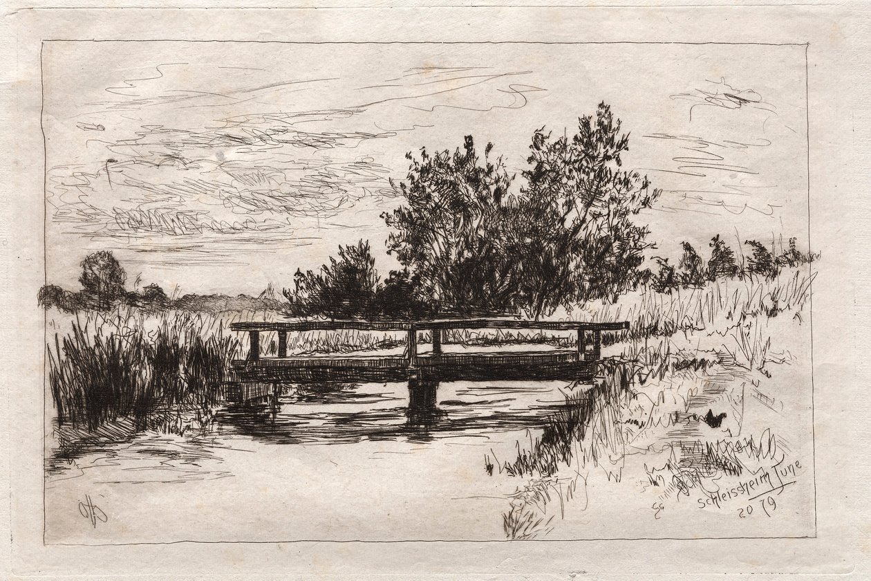 Silta, Schleissheim, 1879. tekijältä Otto H. Bacher