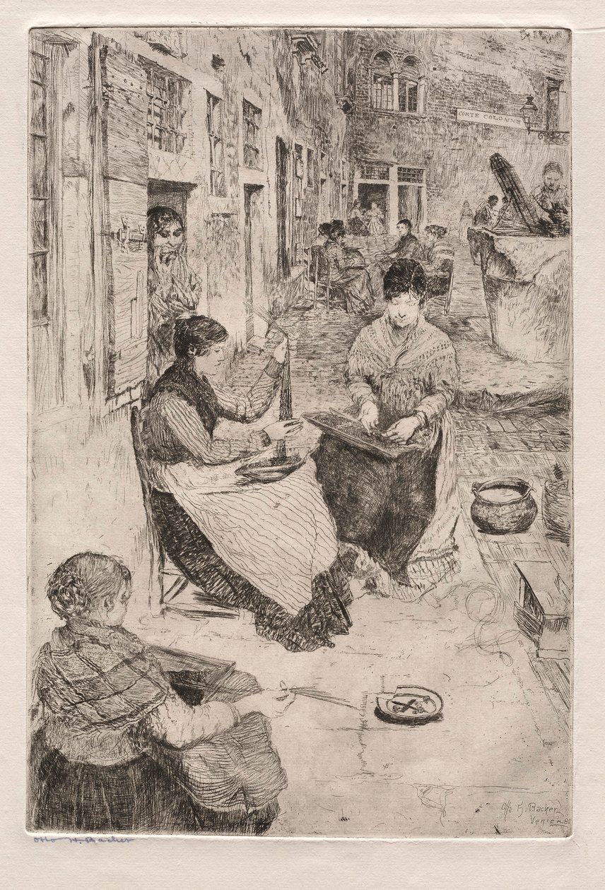Venetsian etsaukset: Helminauhat, 1882. tekijältä Otto H. Bacher