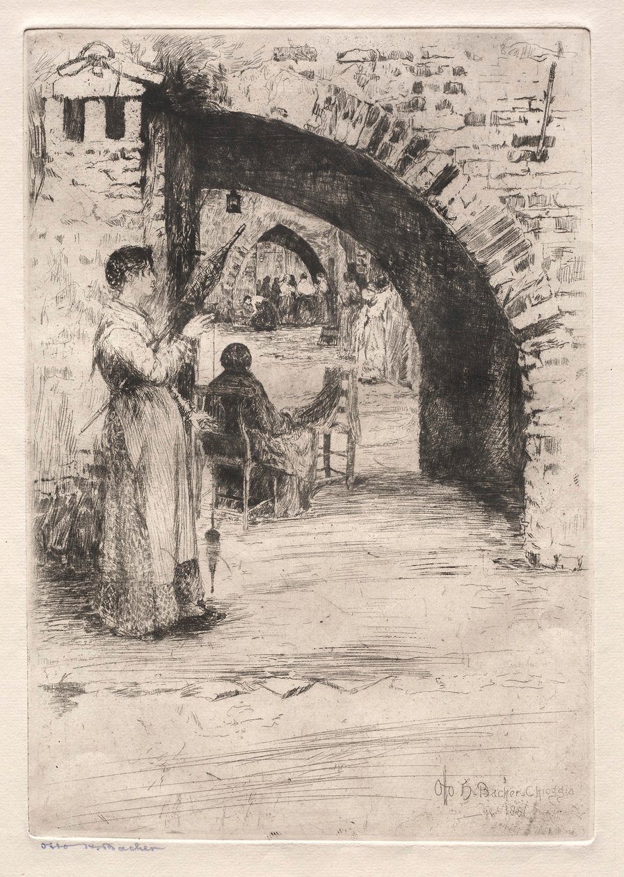Venetsian etsaukset: Verkontekijät, 1881. tekijältä Otto H. Bacher