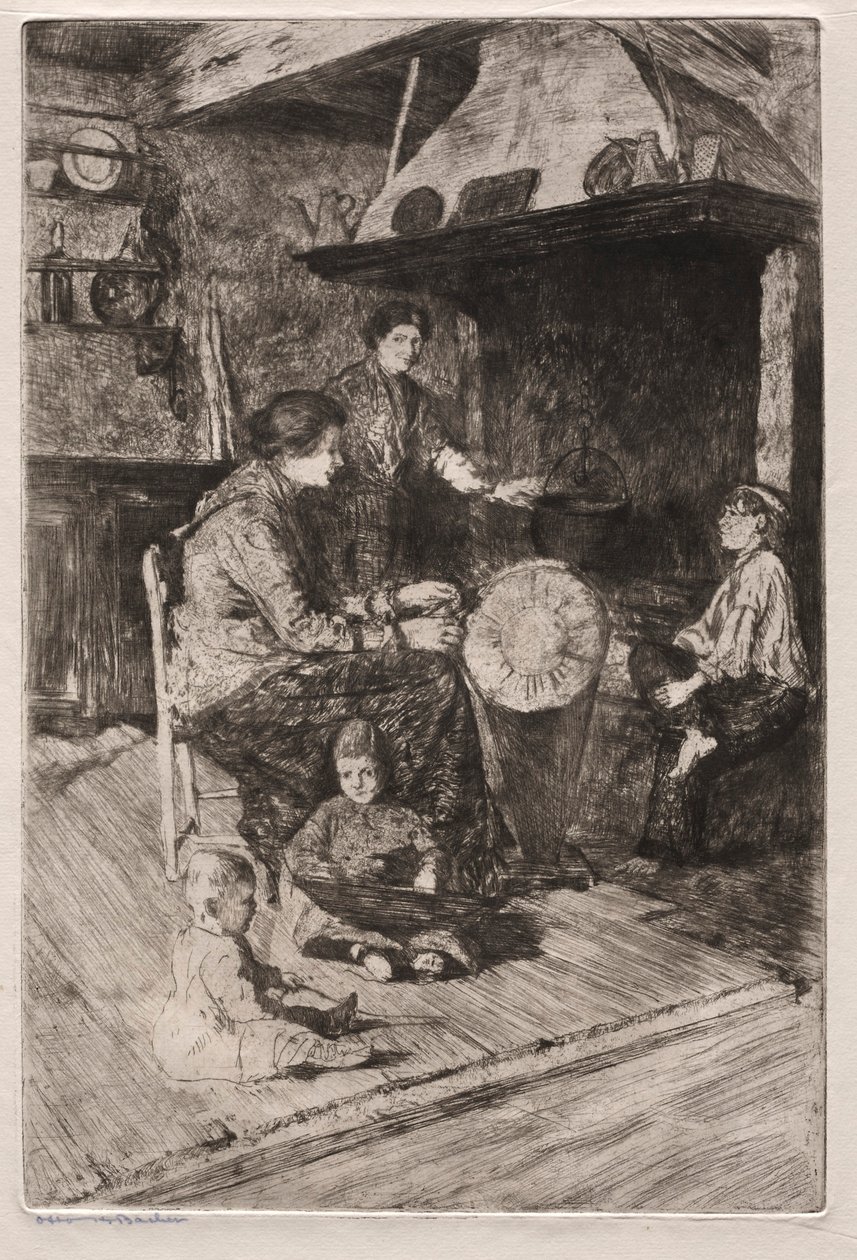 Venetsian etsaukset: Pitsivalmistajat, 1800-luku. tekijältä Otto H. Bacher