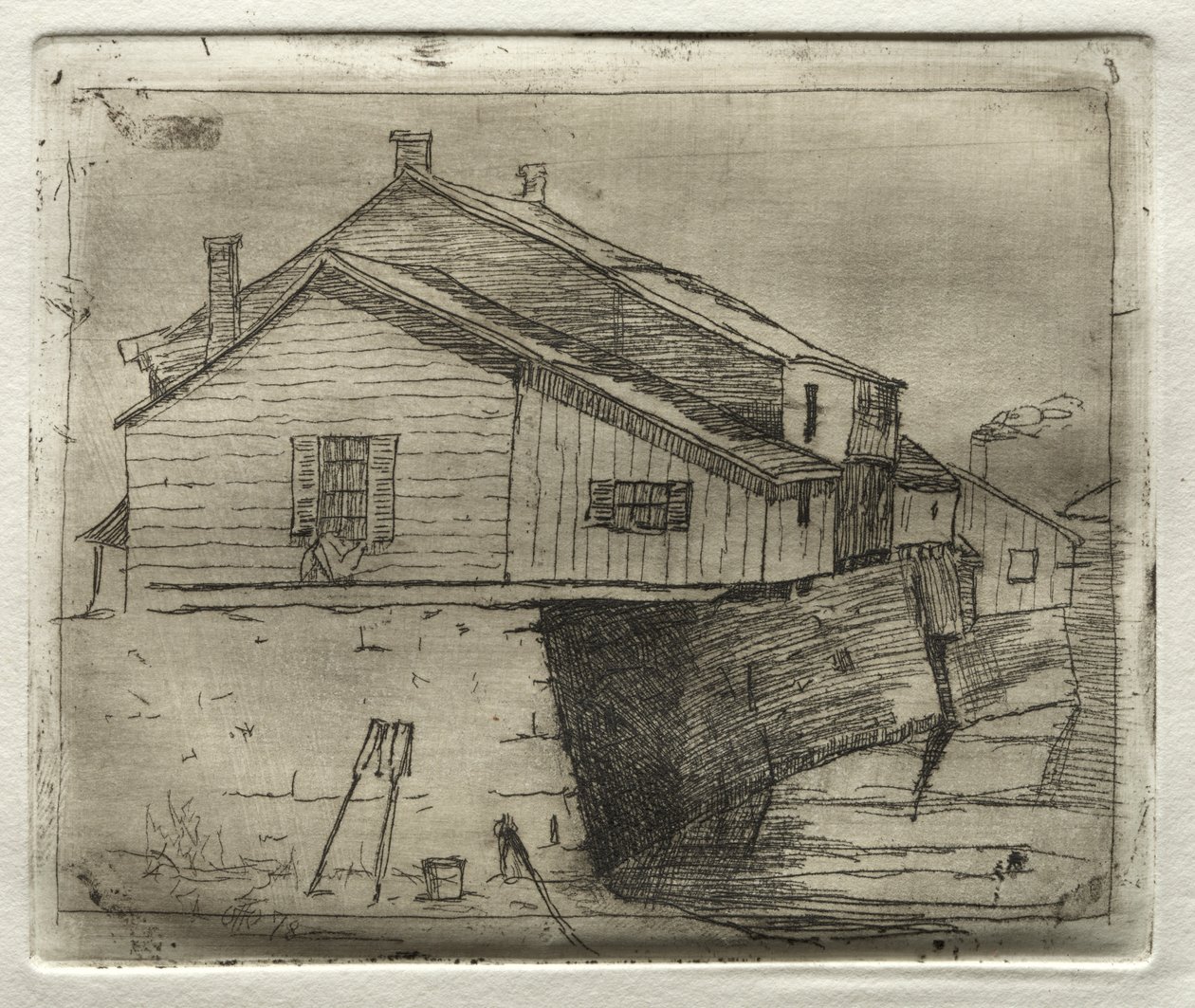 Talo veden päällä, 1878. tekijältä Otto H. Bacher