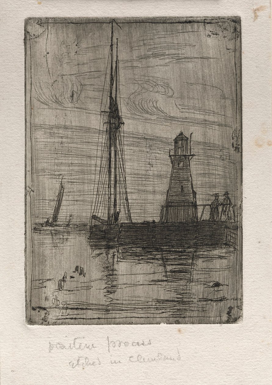 River Pier, 1890. tekijältä Otto H. Bacher