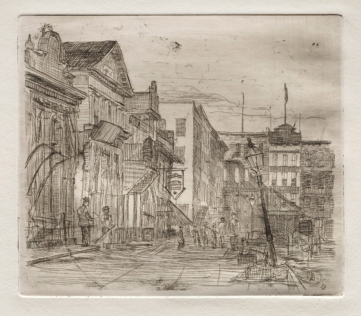 Southwest Corner, Public Square, Cleveland, 1878. tekijältä Otto H. Bacher