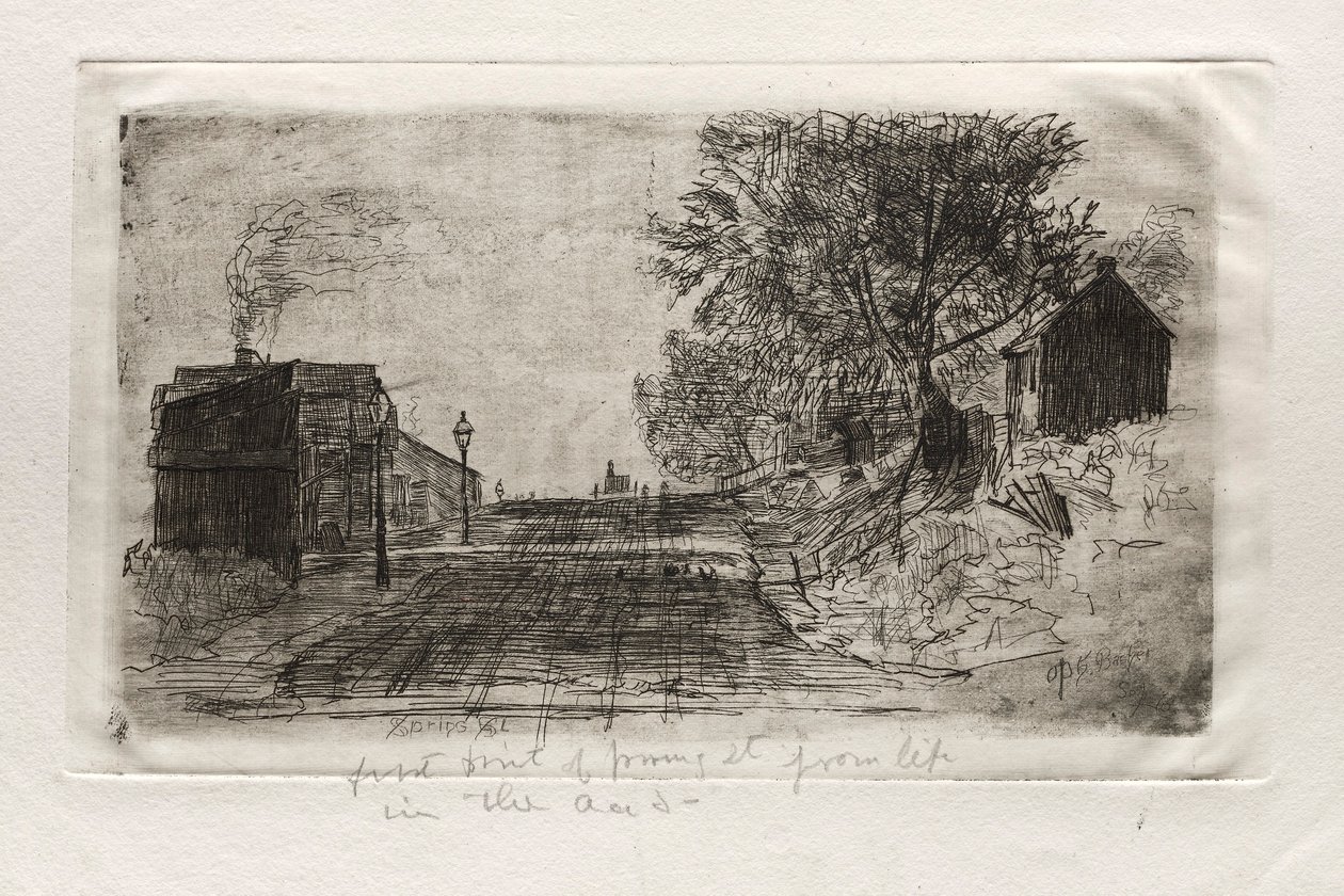 Spring Street, 1878. tekijältä Otto H. Bacher