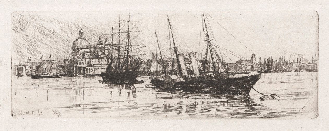 Two Boats, Venetsia, 1880. tekijältä Otto H. Bacher