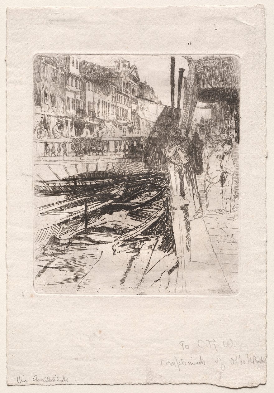 Via Garibaldi, 1800-luvun loppu - 1900-luvun alku. tekijältä Otto H. Bacher