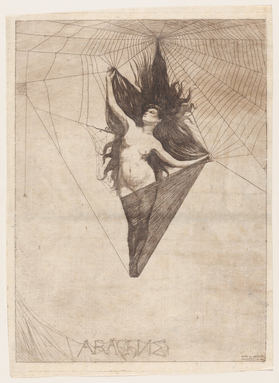 Arachne, 1884, 1884. tekijältä Otto Henry Bacher