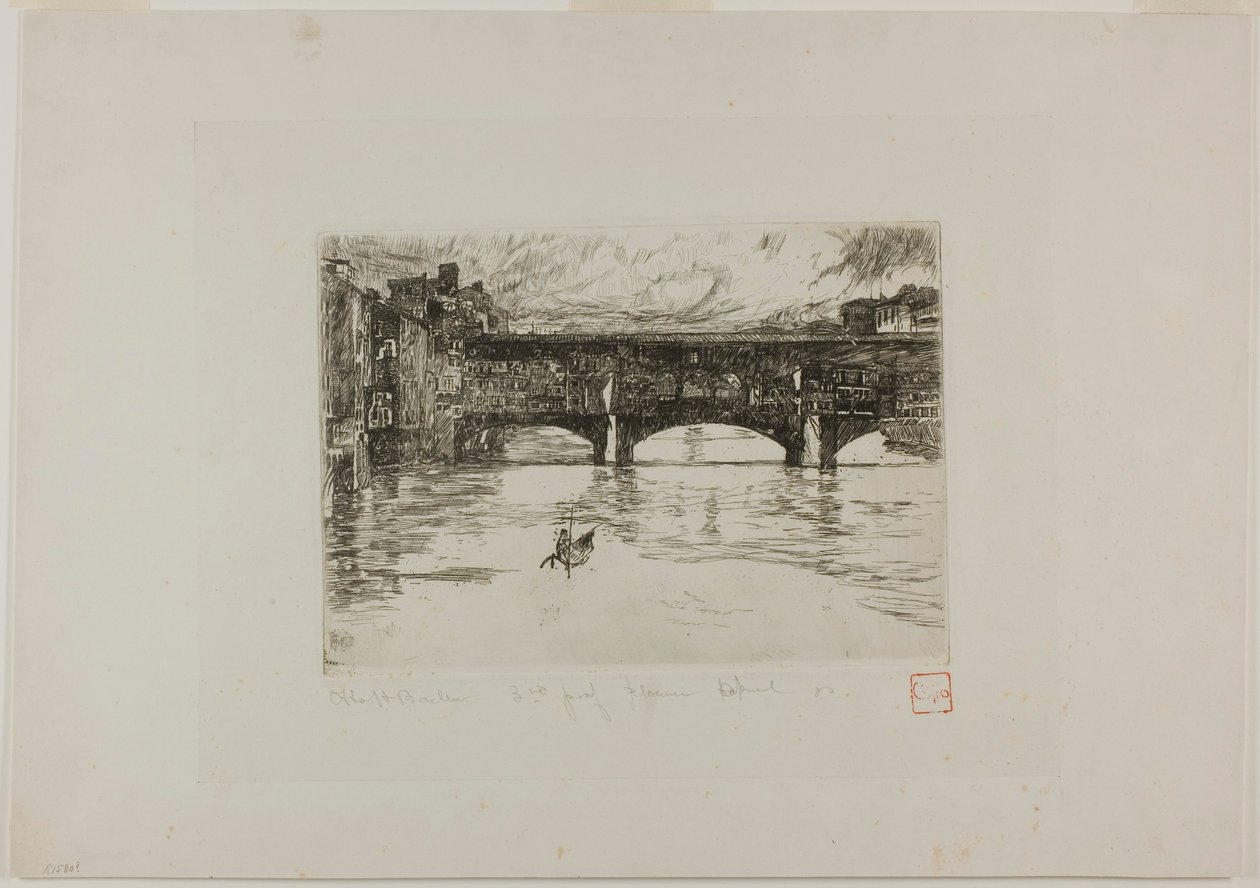 Ponte Vecchio, tuhoutunut levy tekijältä Otto Henry Bacher