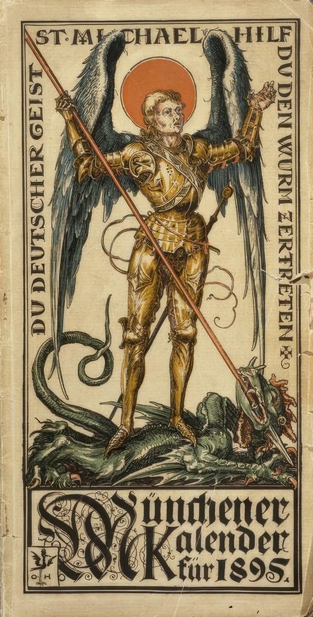 Sinä saksalainen henki, St. Michael, auta murskaamaan mato tekijältä Otto Hupp