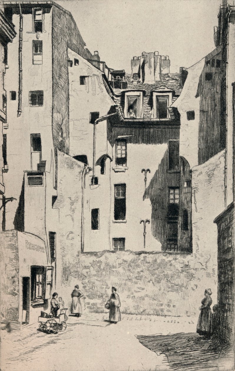 "Impasse du Boeuf", 1915 tekijältä Otto J Schneider