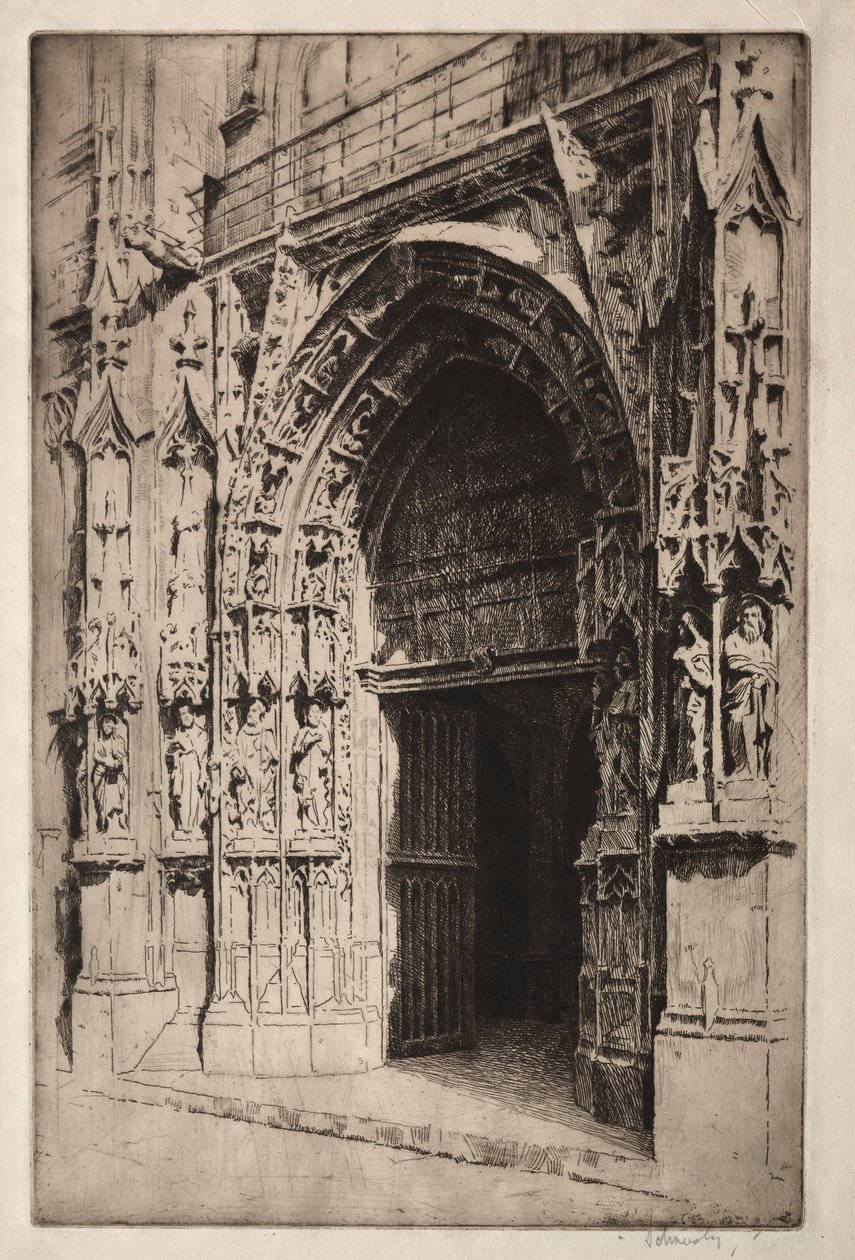 Portrail Central, Eglise St. Merri, Pariisi tekijältä Otto J. Schneider