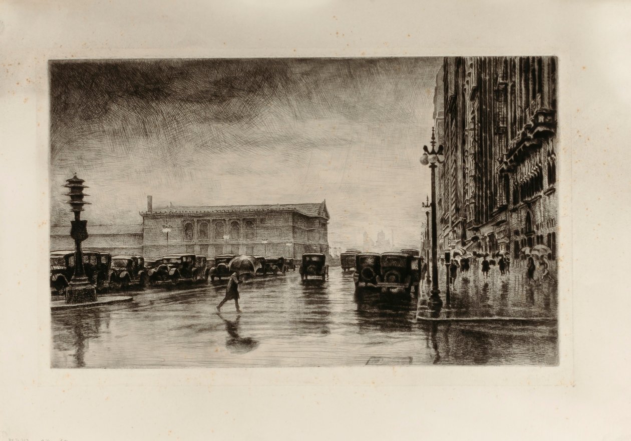 Sateinen päivä, Michigan Avenue tekijältä Otto J. Schneider
