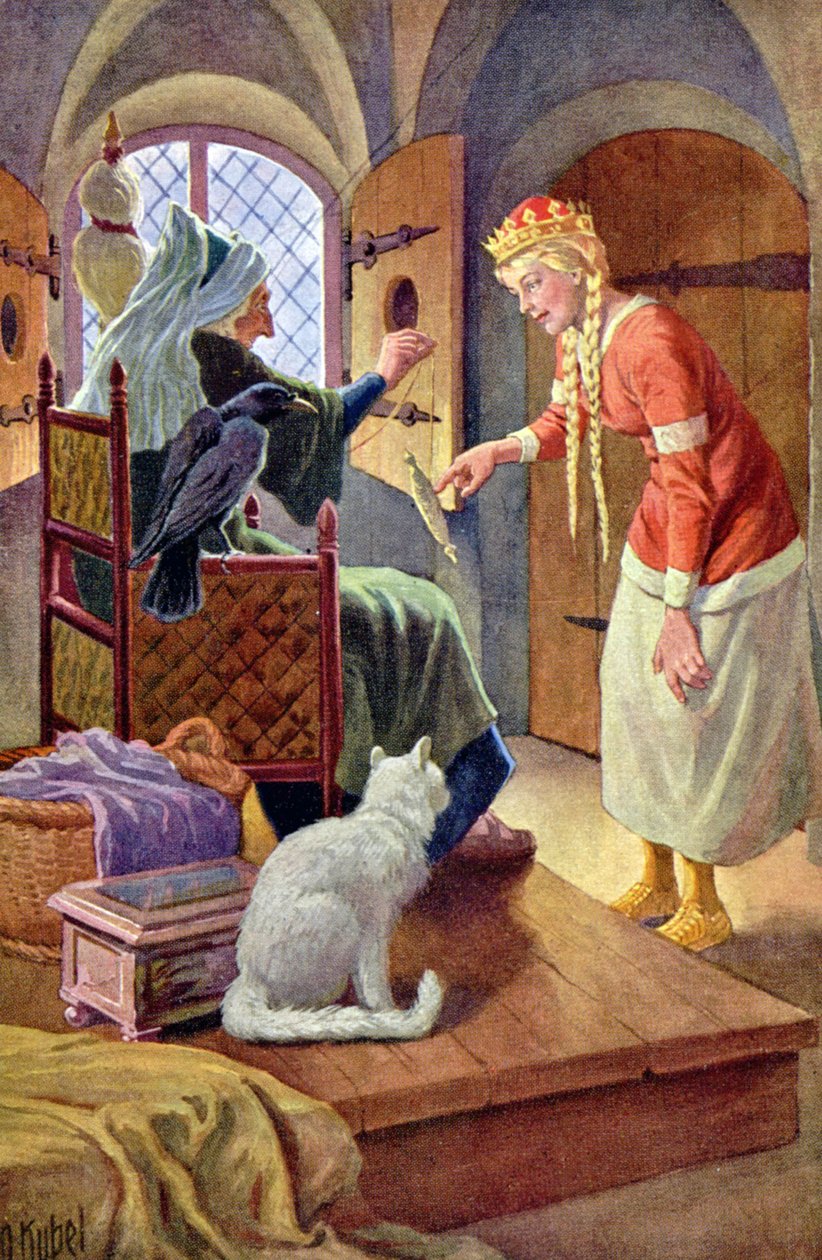 Ruusunen, n.1900 (postikortti) tekijältä Otto Kubel