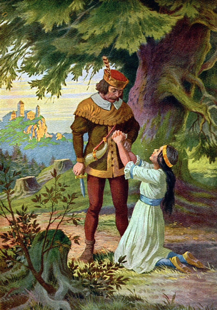 Lumikki ja metsästäjä tekijältä Otto Kubel
